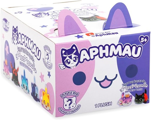 Plus Aphmau 15 cm MeeMeow Mystery Plush – Seria 6 – Aphmau & Prietenii
