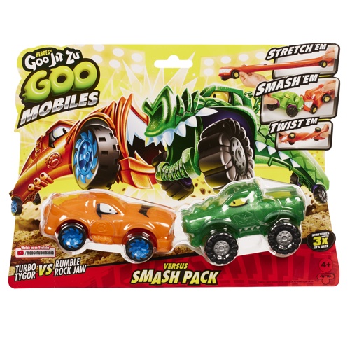 Set 2 masinute elastice Goo Jit Zu Tygor vs Rock Jaw 42573-42674