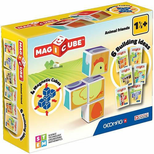 Set Constructie Magnetic Magicube Animale Prietenoase