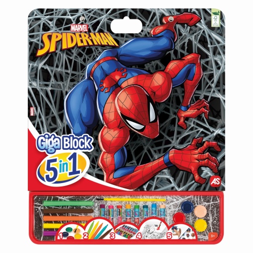 Spider man set pentru desen giga block 5 in 1