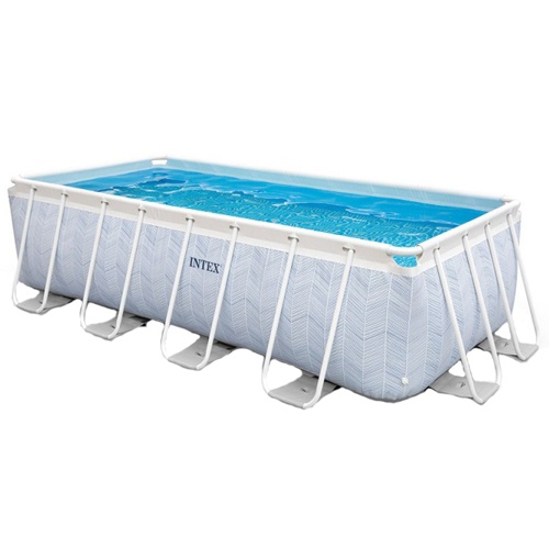 Piscina Intex Rectangulara cu Filtru, Cartus Filtru si Prelata Protectie Incluse, PVC/otel, volum 6836 l, 400x200x100 cm, IX26780