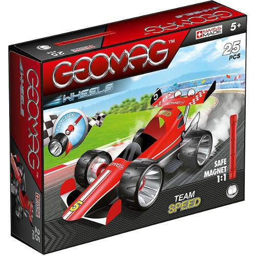 Set Constructie Magnetic Wheels Team Speed 25 buc