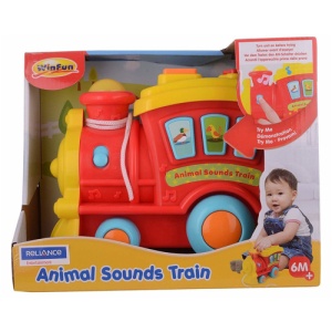 Jucarie de tras interactiva Winfun - Locomotiva, cu lumini si sunete - Img 1