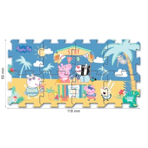 Puzzle de podea din spuma peppa pig summer - Img 3