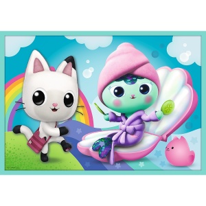Puzzle trefl 10in1 gabbys dollhouse in universul lui gabby - Img 6
