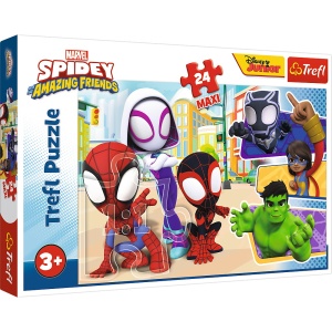 Puzzle trefl 24 maxi spidey si prietenii lui extraordinari - Img 1