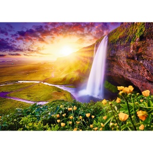 Puzzle trefl uft 1000 cascada seljalandsfoss islanda - Img 2