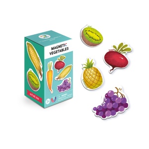 Set magnetic - Invat legume si fructe in lb. engleza - Img 1