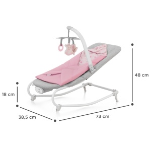 Balansoar kinderkraft felio2, peony rose - Img 5