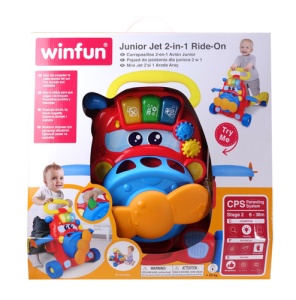Jucarie junior jet 2 in 1 ride-on, Winfun - Img 1