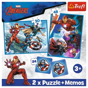 Puzzle trefl 2in1 memo avengers eroii in actiune - Img 5