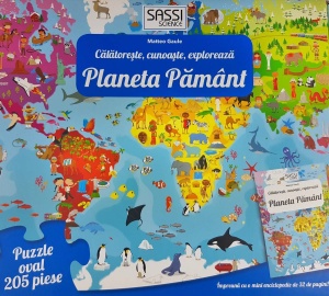 Cunoaste si exploreaza - Puzzle Planeta Pamant in limba Romana (205 piese) - Img 2