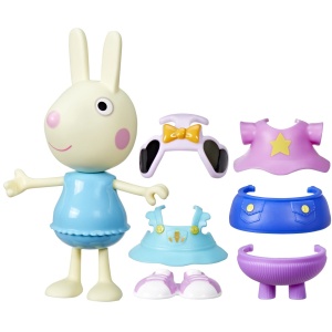 peppa pig set figurina si accesorii vestimentare iepurasul rebecca 15cm - Img 2