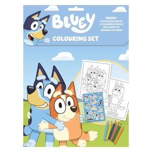 Set de colorat cu abtibilduri reutilizabile - Bluey - Img 1