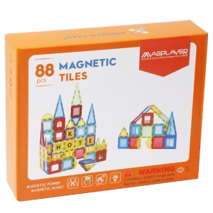 Set de constructie magnetic 3D - 88 piese - Img 1