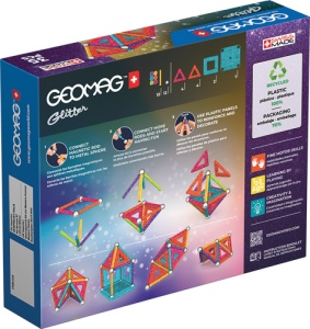 Set de constructie magnetic Geomag Glitter Panels 35 piese, 535 - Img 2