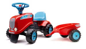 Tractor GO! cu remorca pentru copii, rosu, FK 200B - Img 1