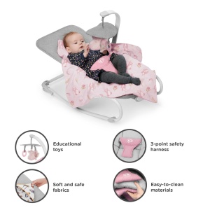 Balansoar kinderkraft felio2, peony rose - Img 1