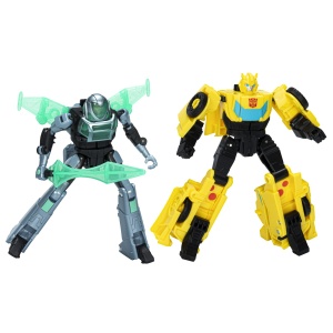 Transformers earthspark set 2 figurine bumblebee si mo malto - Img 2