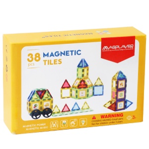 Set de constructie magnetic 3D - 38 piese - Img 1