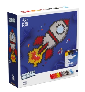 Puzzle cu numere Plus Plus Racheta 500 piese 3930 - Img 1