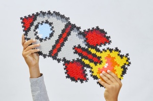 Puzzle cu numere Plus Plus Racheta 500 piese 3930 - Img 3