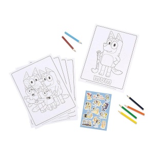 Set de colorat cu abtibilduri reutilizabile - Bluey - Img 2