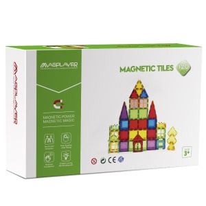 Set de constructie magnetic 3D - 120 piese - Img 1