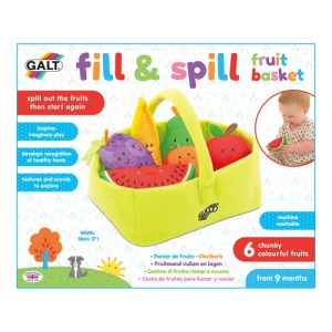 Cos cu fructe pentru bebelusi, Fill and Spill, Galt 1005410 - Img 1
