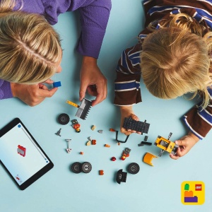 LEGO CITY INCARCATOR PE ROTI GALBEN PENTRU CONSTRUCTII 60450 - Img 3