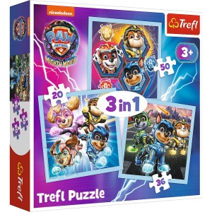 Puzzle trefl 3in1 patrula catelusilor puterea cateilor - Img 1