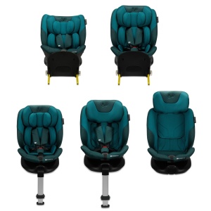 Scaun auto kinderkraft i-fix, i-size 40-150 cm, harbor blue - Img 4