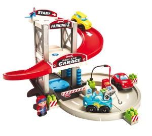 Set constructii garaj Abrick cu 3 masinute, Ecoiffier, 3011 - Img 2