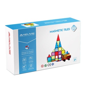 Set de constructie magnetic 3D - 46 piese - Img 1