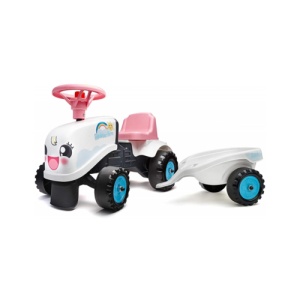 Tractor pentru copii cu remorca, roz, FK 206B - Img 3