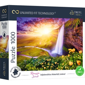 Puzzle trefl uft 1000 cascada seljalandsfoss islanda - Img 1