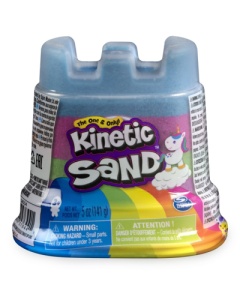 Nisip Kinetic Curcubeu - Spin Master Mini Rainbow Castle Albastru, SPM6059188ALBASTRU - Img 1