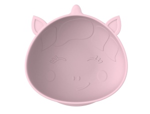 Set 2 castronele cu ventuza silicon melii model unicorn - Img 1