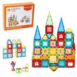 Set de constructie magnetic 3D - 88 piese - Img 3