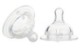 Set 2 Tetine Silicon 0-3 luni cu Gat Larg S U-GROW A-1028S