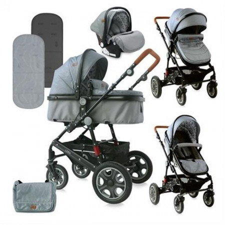 Carucior Lora, 3 in 1, Lorelli, Grey Lighthouse