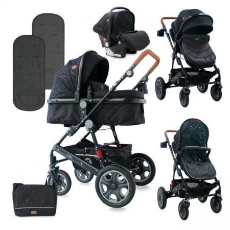 Carucior Lora, 3 in 1, Lorelli, Black Circles