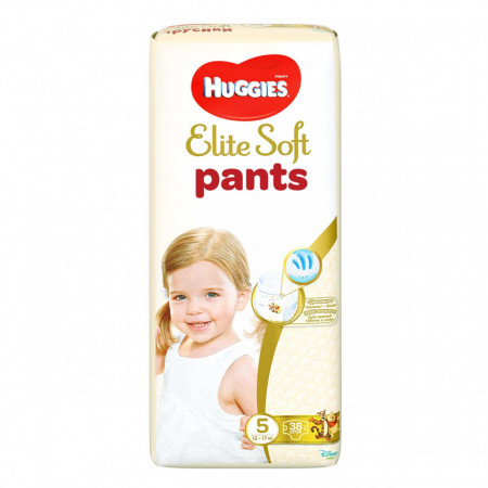 Scutece-chilotel Huggies Elite Soft Pants Mega Pack 5, 12-17 kg, 38 buc