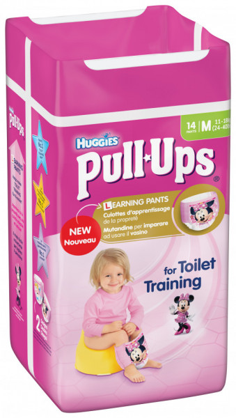 Scutece-chilotel Huggies Pull-Ups 5/M, Fete, 11-18 kg, 14 buc