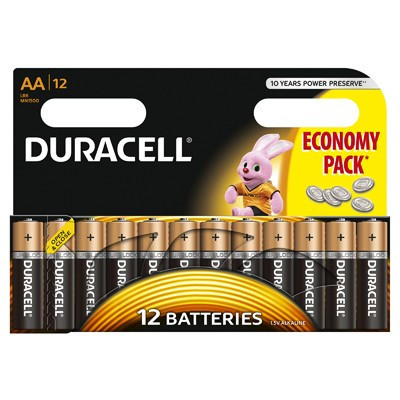 Set 12 baterii Duracell, Basic AA