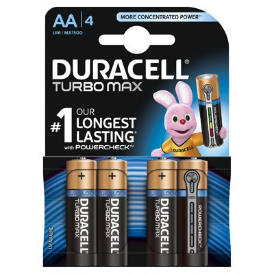Baterie Duracell Turbo Max AA LR06 4buc