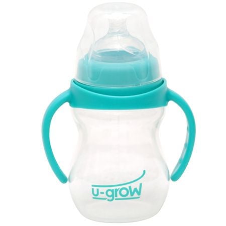Biberon U-GROW 6-9 luni, cu Gat Larg, 210 ml, A-1014