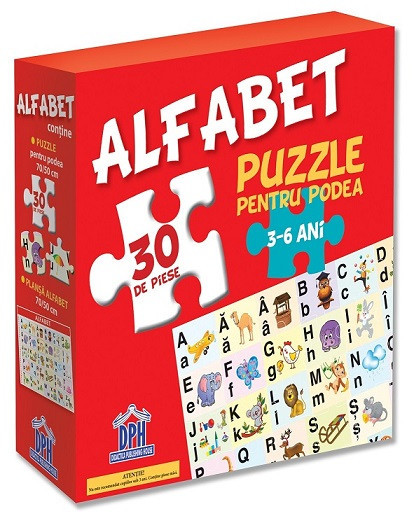 Alfabetul ( puzzle podea 50/70 + afis 50/70 )
