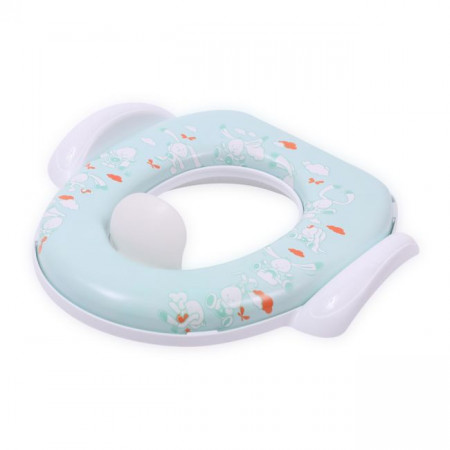 Reductor moale pentru toaleta, cu manere, Lorelli, White Rabbit