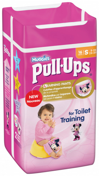 Scutece-chilotel Huggies Pull-Ups 4/S, Fete, 8-15 kg, 16 buc